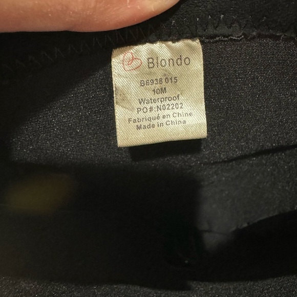 Blonde black suede heeled waterproof boots knee high - Picture 5 of 5